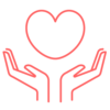 手の中のハート